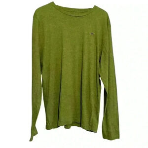 Hollister Green Men’s Long Sleeve Lightweight T-Shirt Size XL